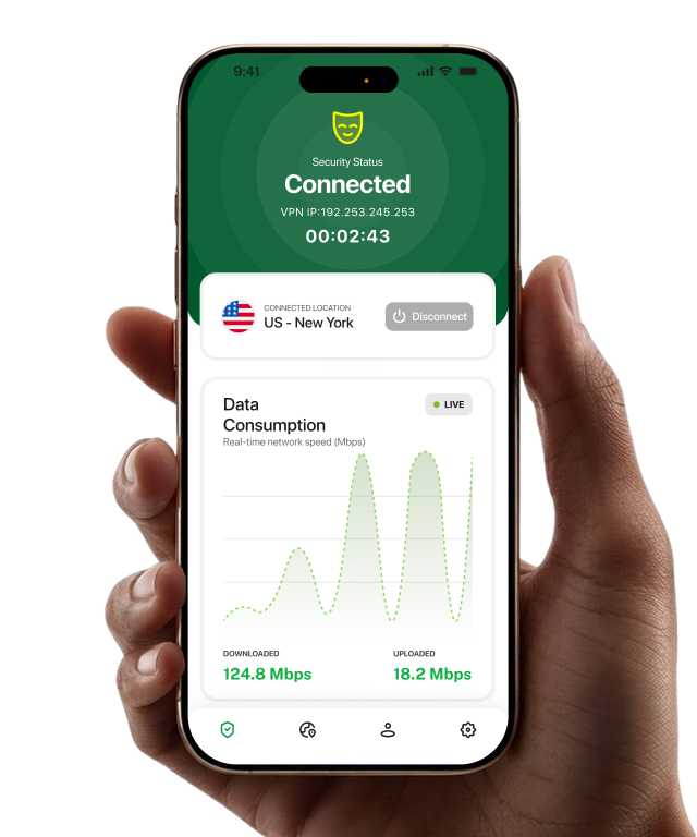 PTCL VPN app on a phone